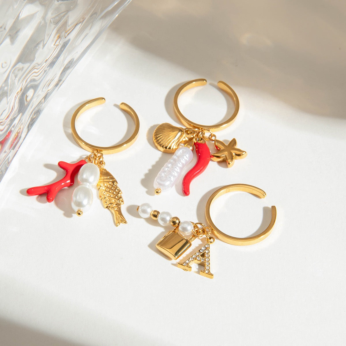 Red coral fish collections