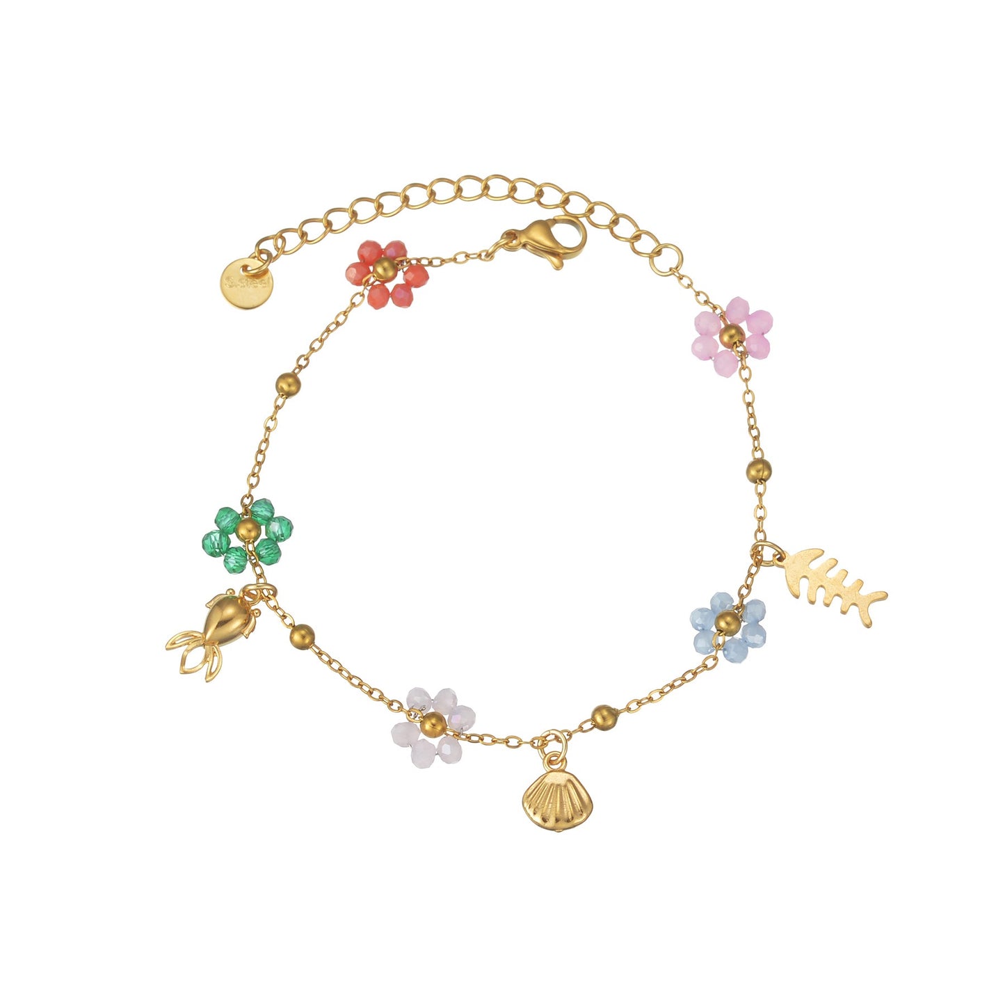 Flower fish bracelet
