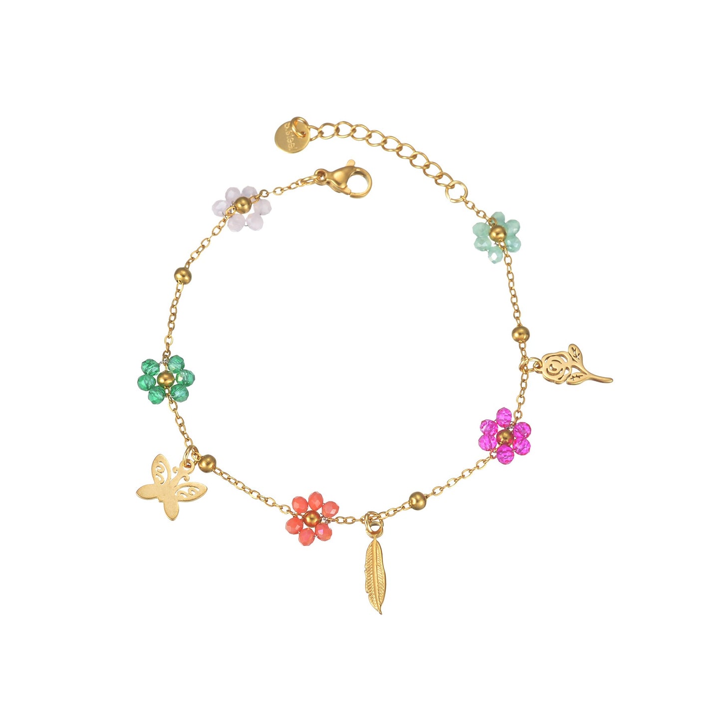 Flower fish bracelet