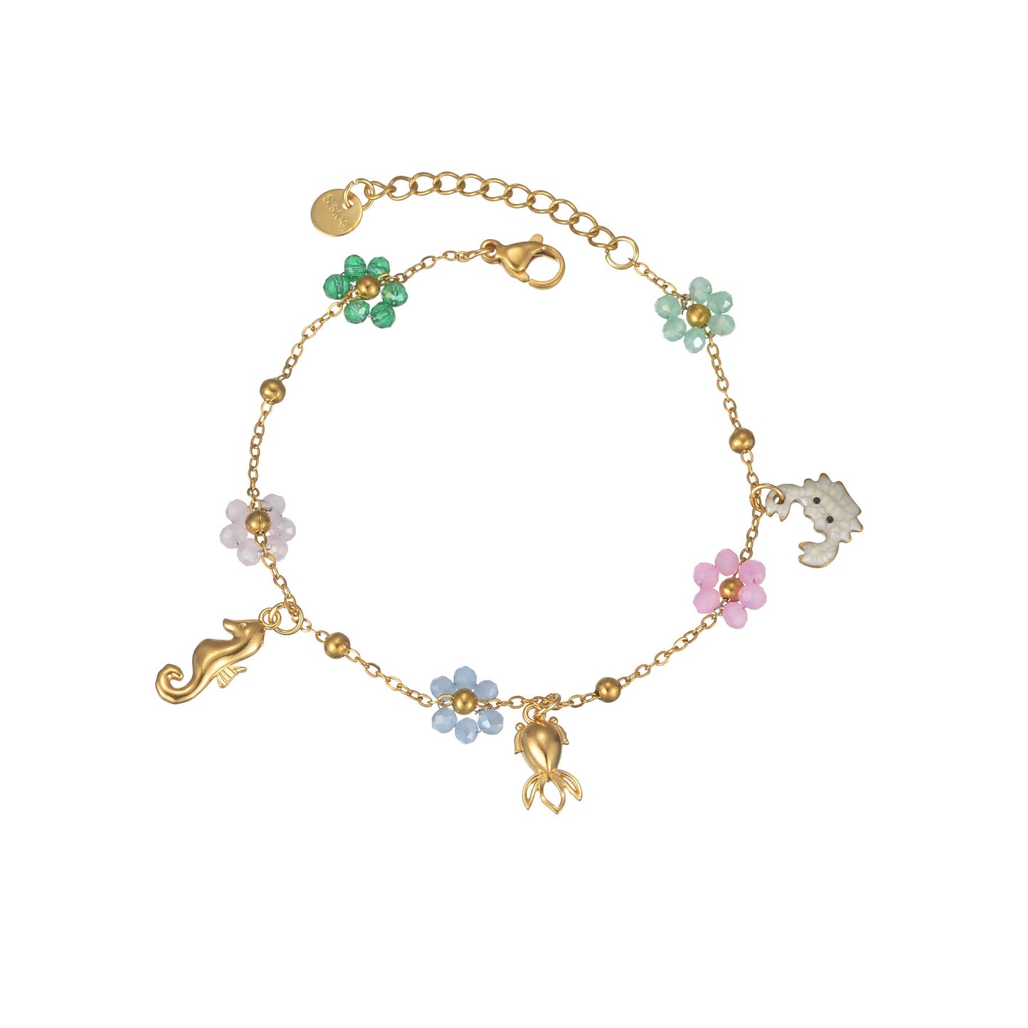 Flower fish bracelet