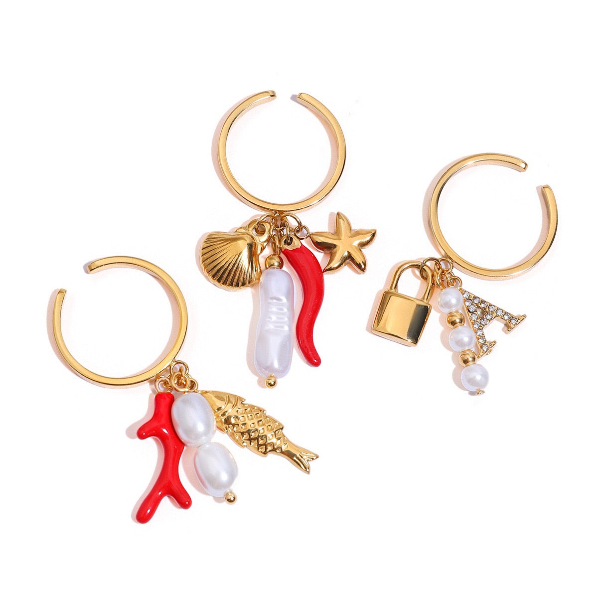 Red coral fish collections