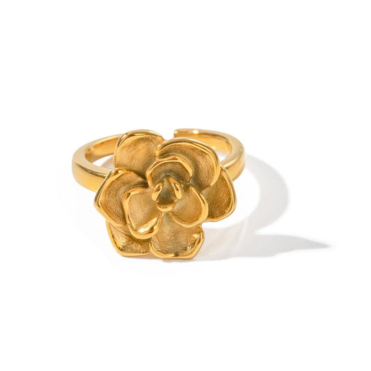 Camellia flower ring