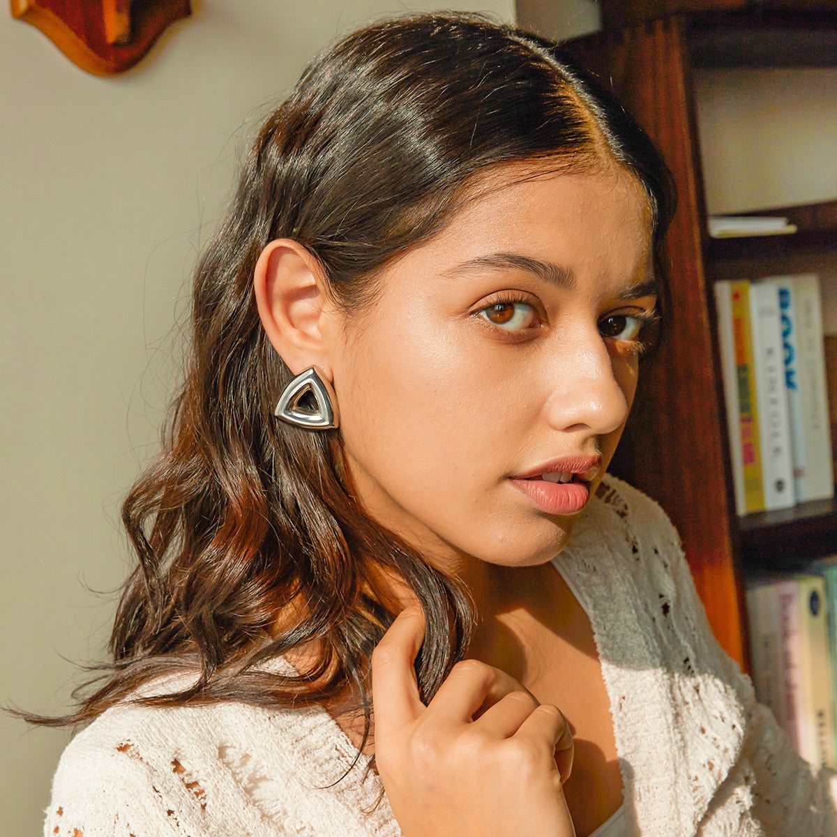 Ontaria Triangle statement earrings