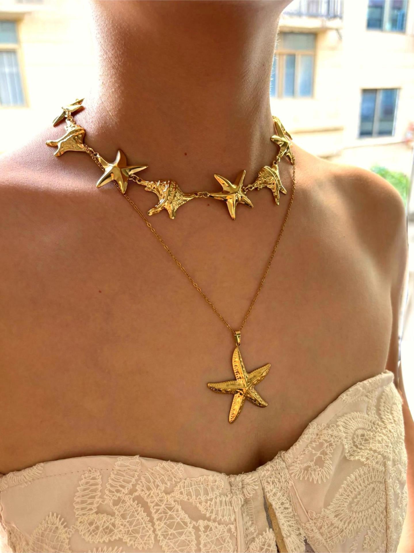 Shell starfish stacking set