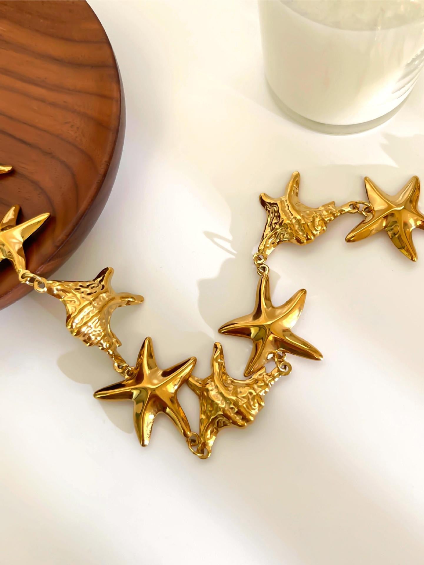 Shell starfish stacking set