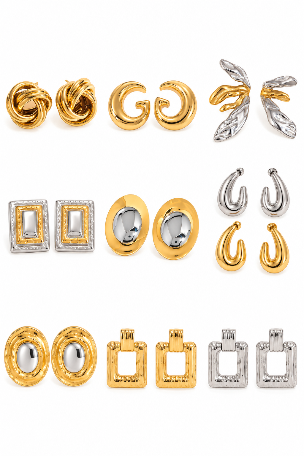 Texas square gate earrings