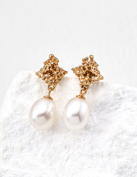 Yulina Splash pearl earrings