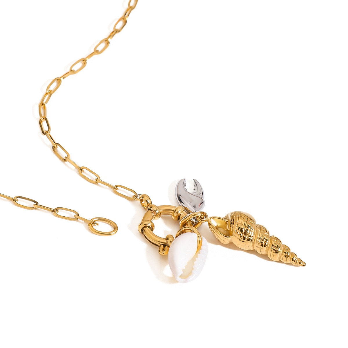 Sea snails shell necklace