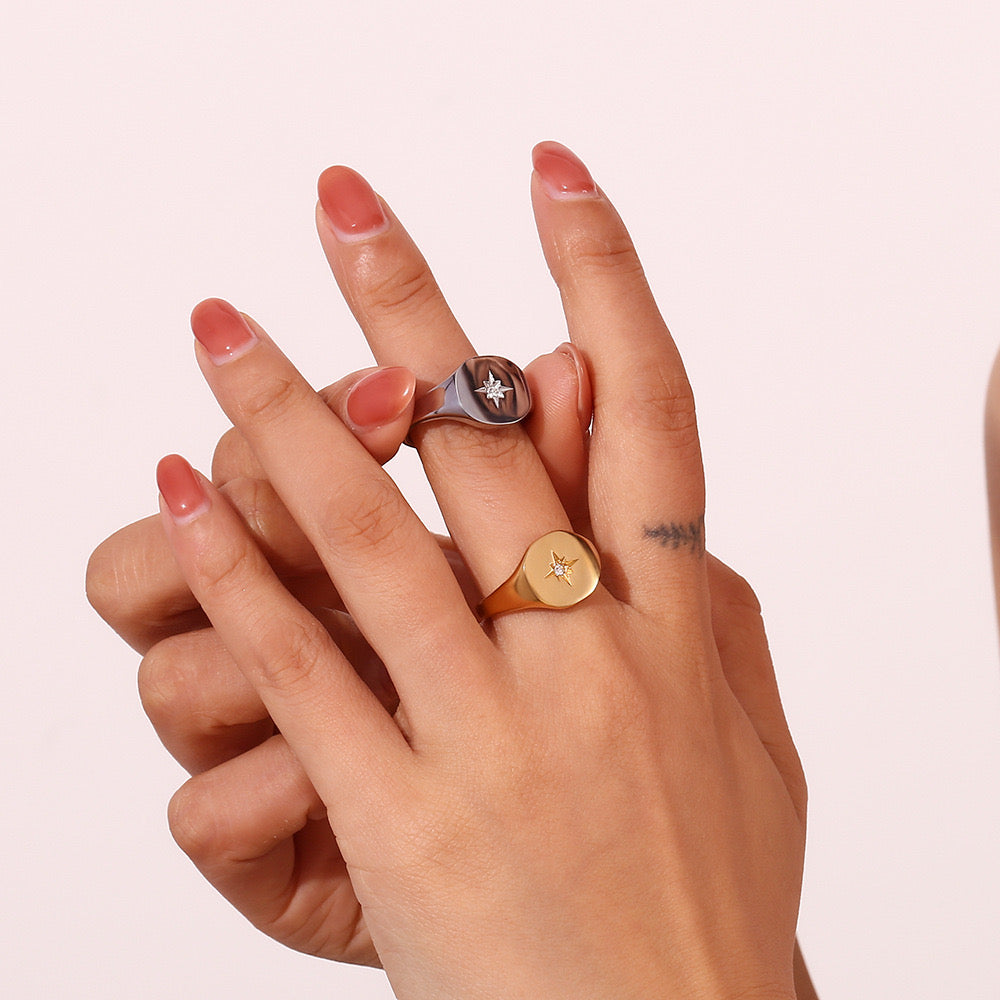 Nancy Stamp star rings