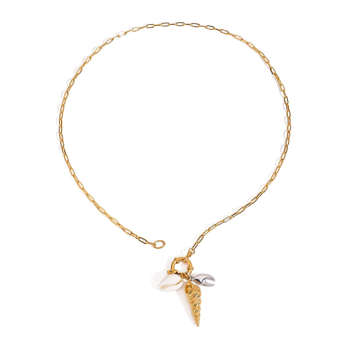 Sea snails shell necklace