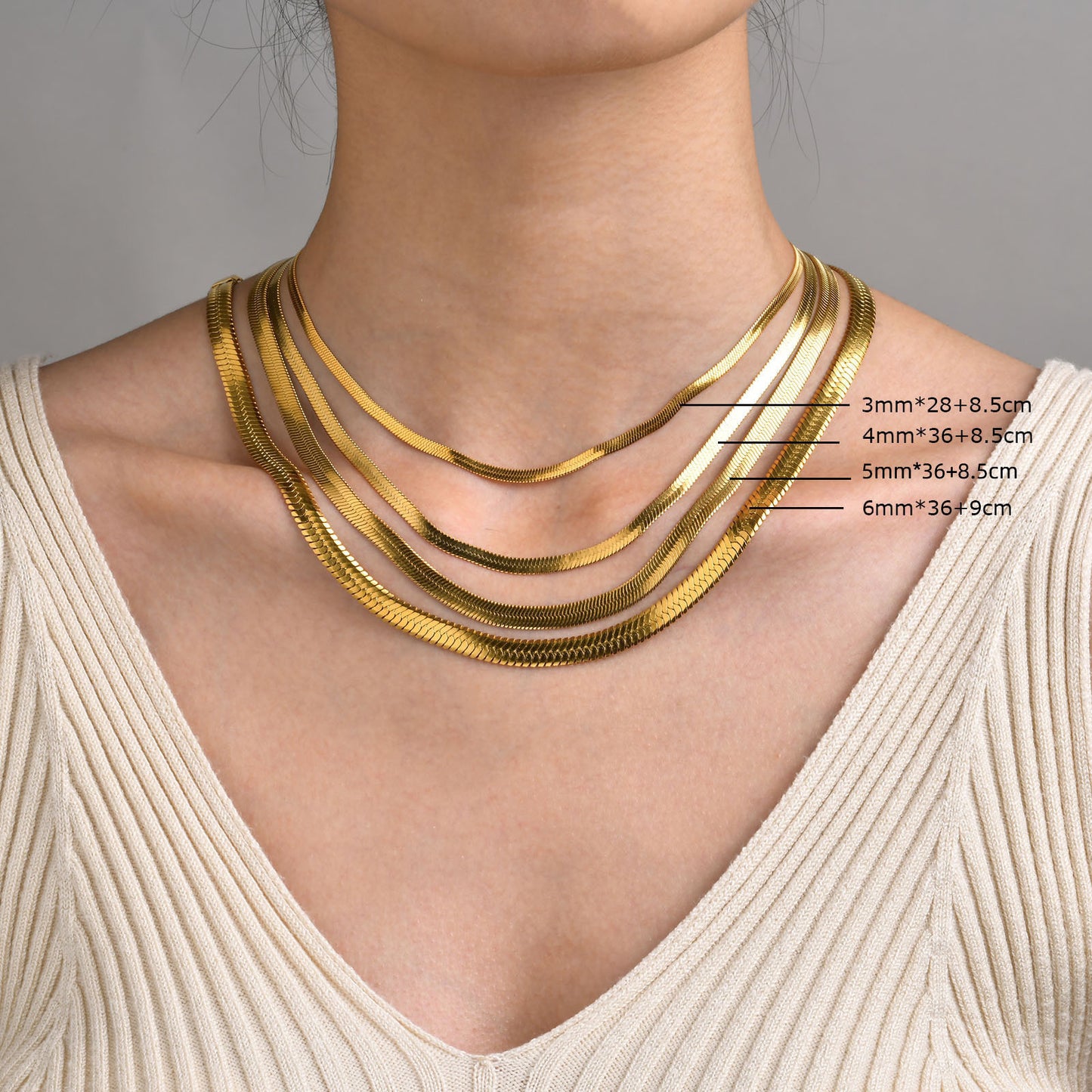Andrea Classic snake necklaces