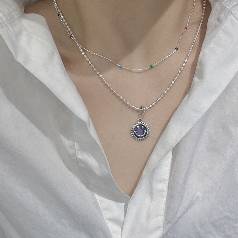 Kola Sterling silver rainbow necklace