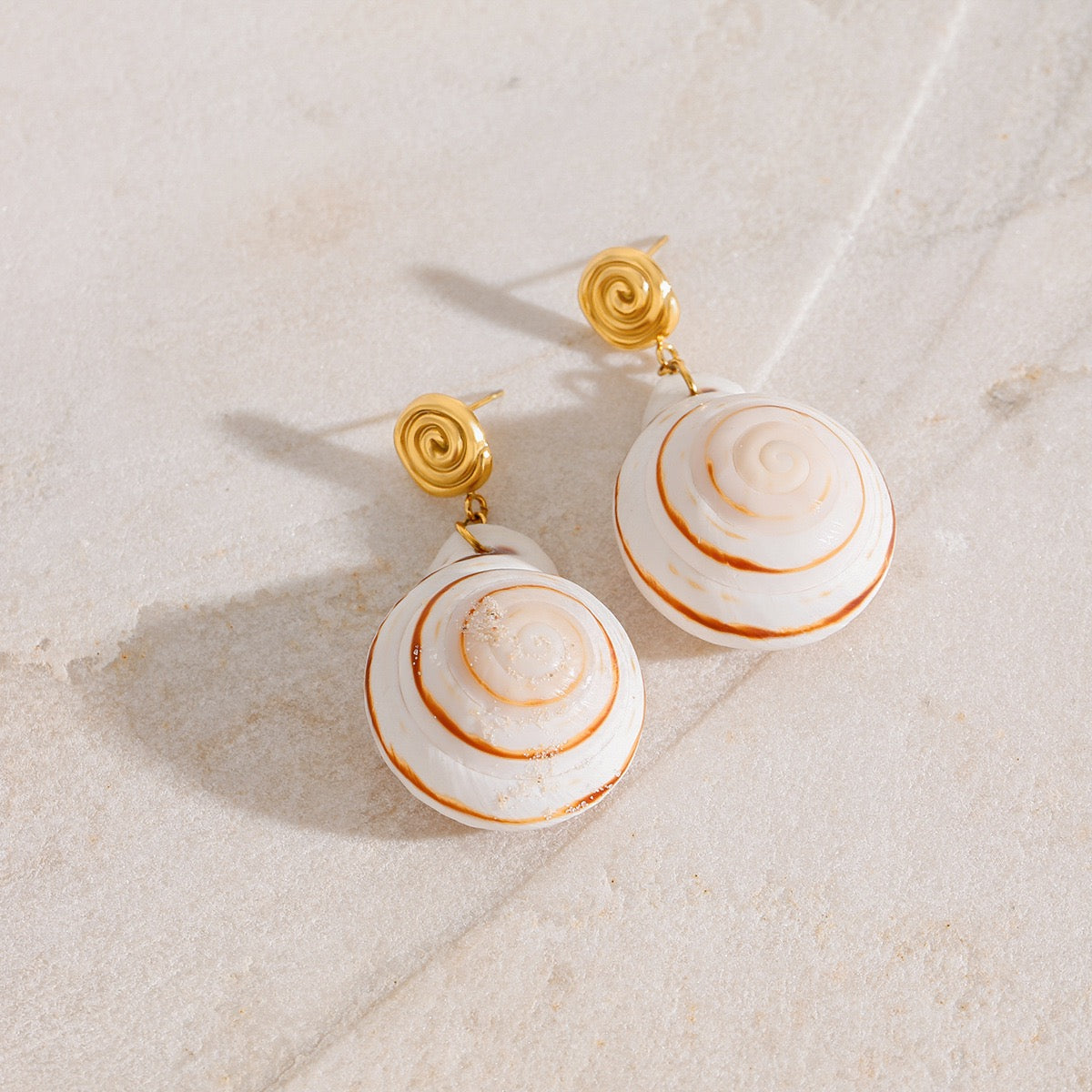 Natural shell earrings