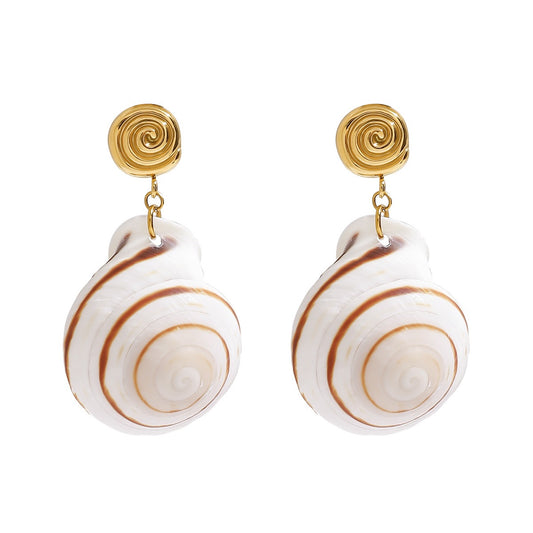 Natural shell earrings