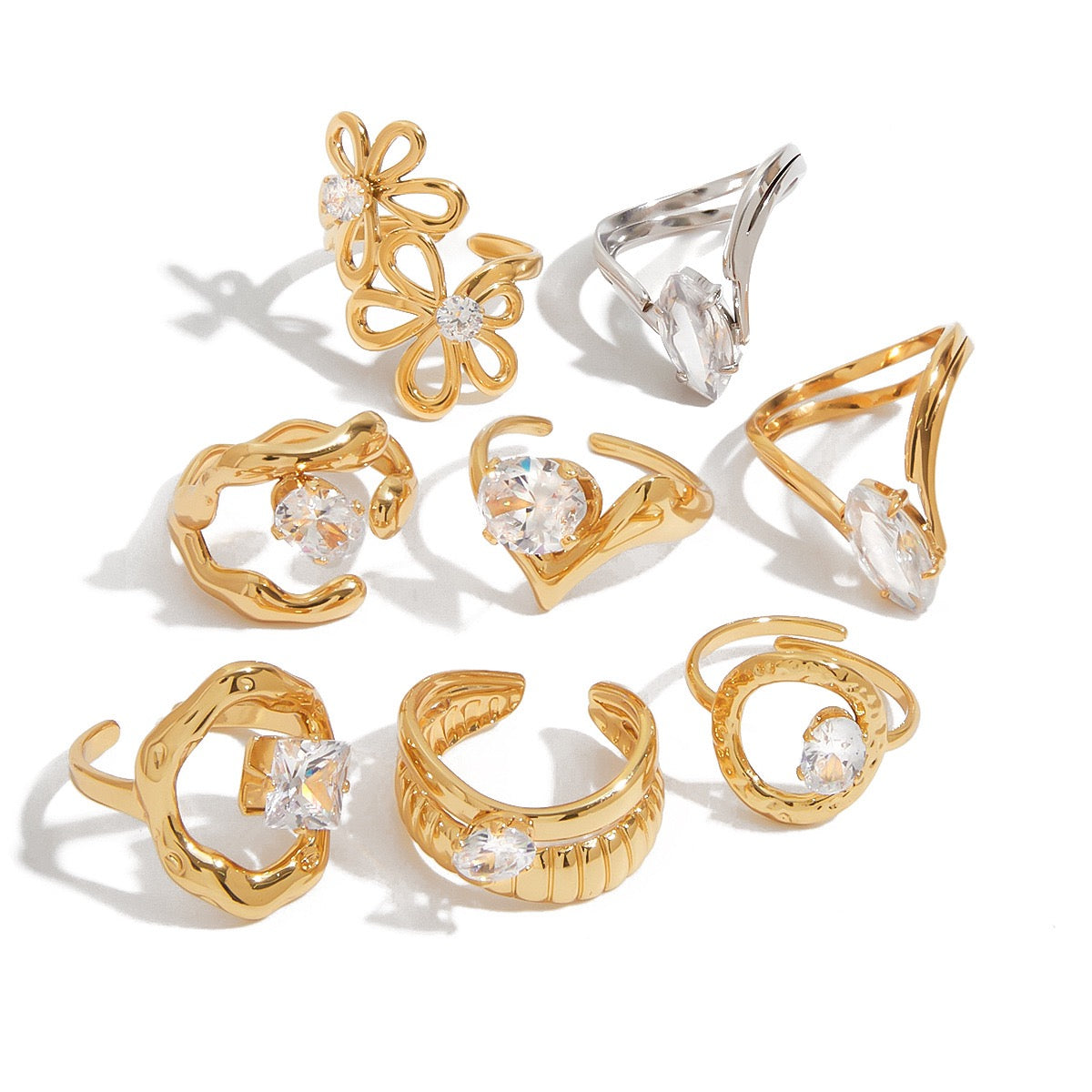 Stone rings collection