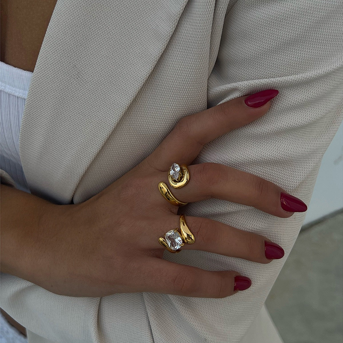 Stone rings collection