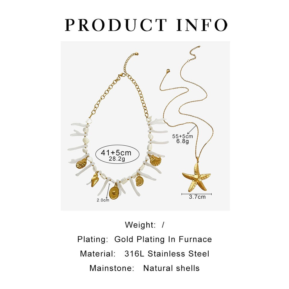 White charm necklace