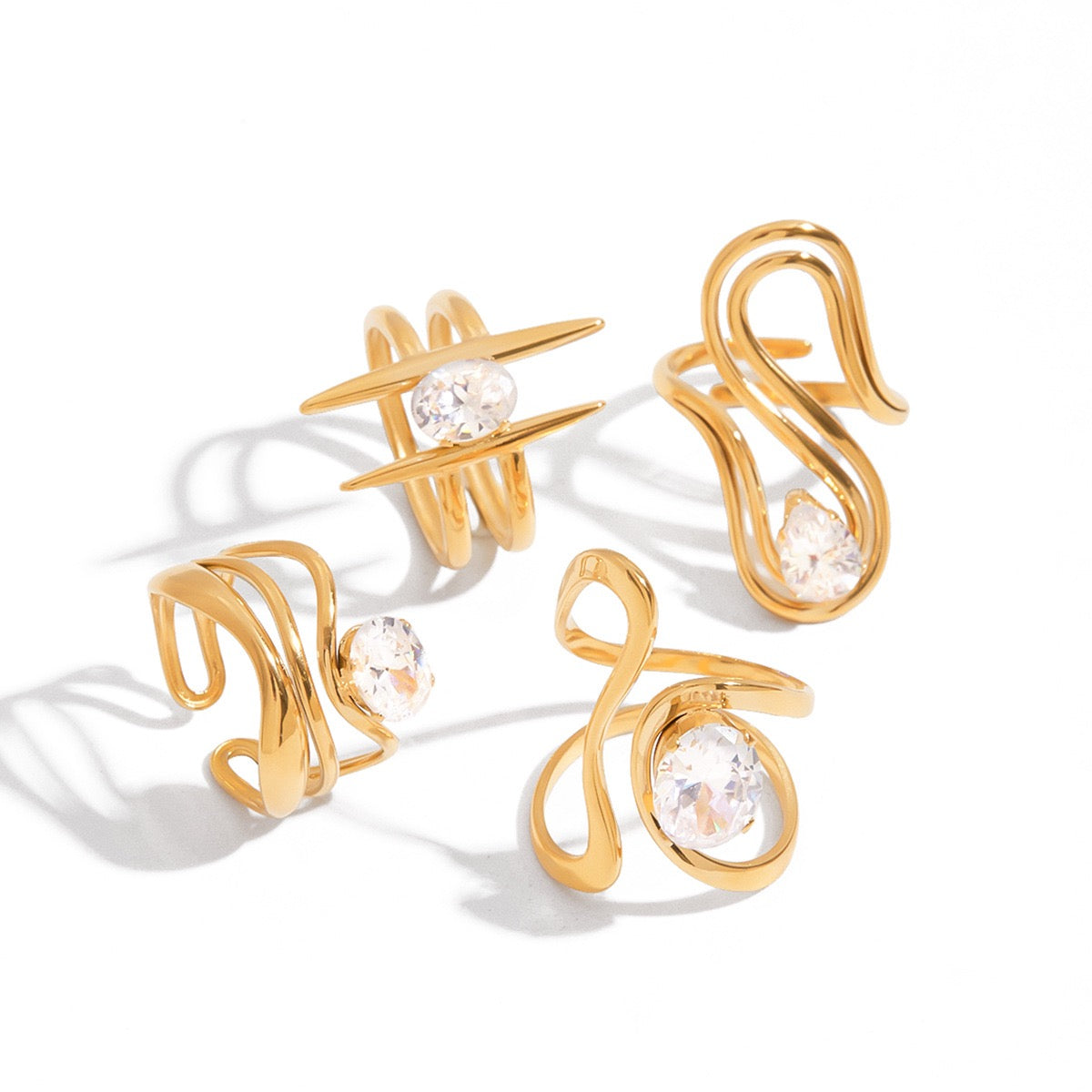 Stone rings collection