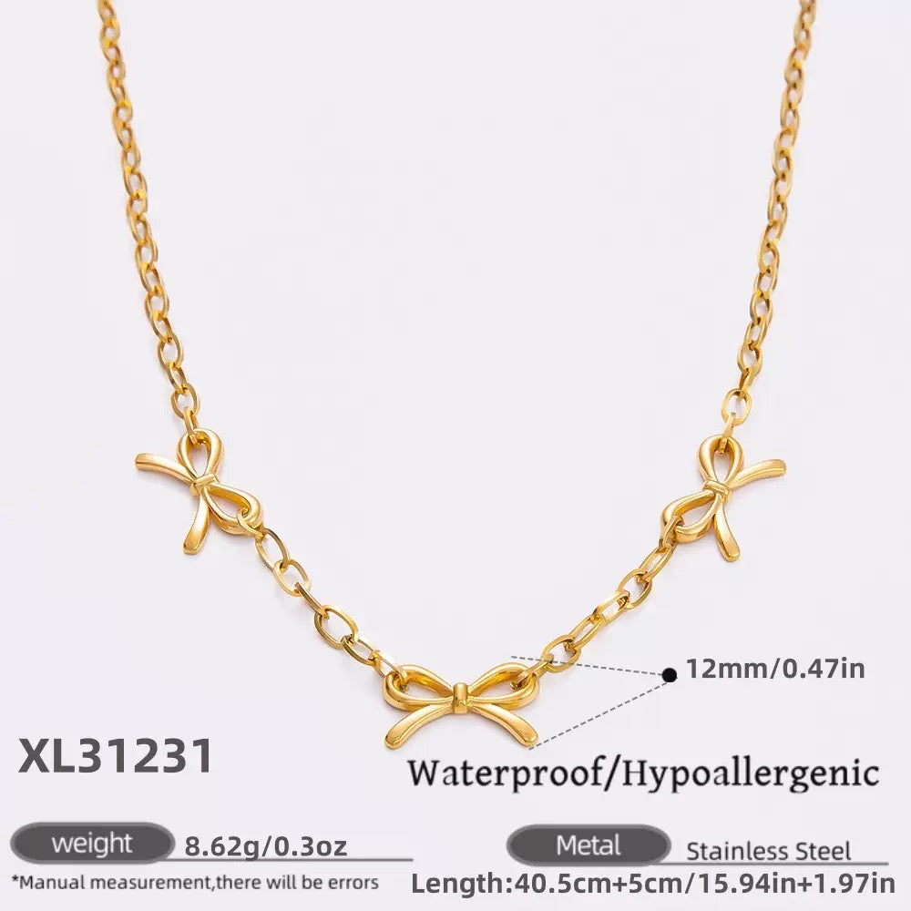 Bowly bow necklaces