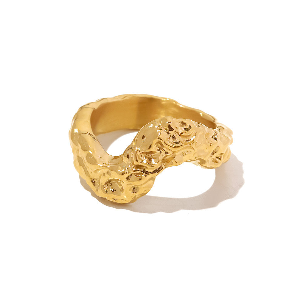 Stephanie melting wave ring