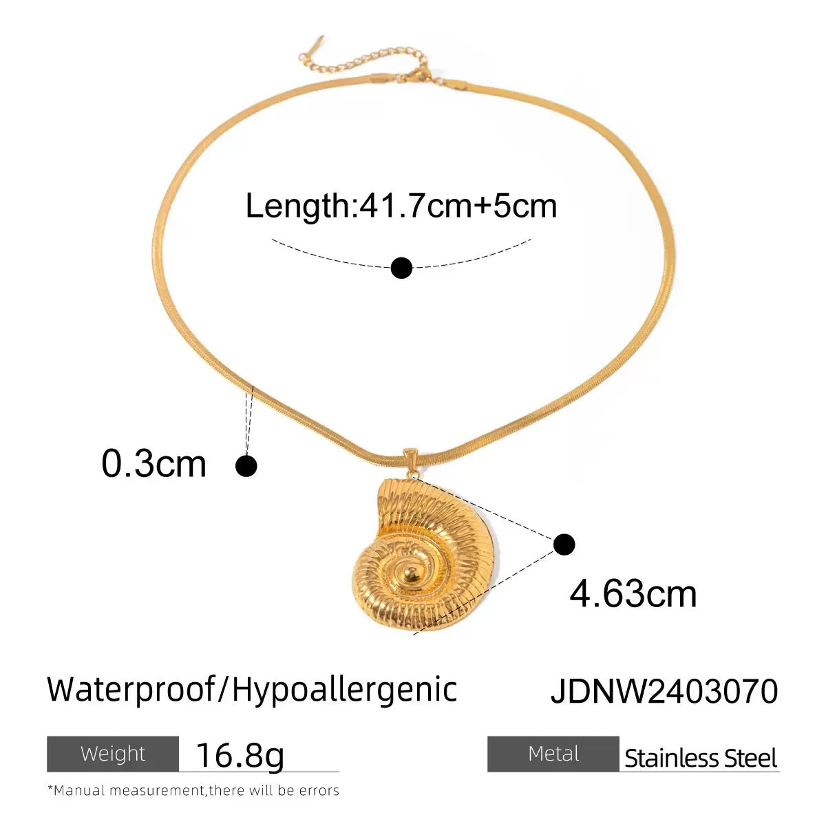 Big shell statement necklace