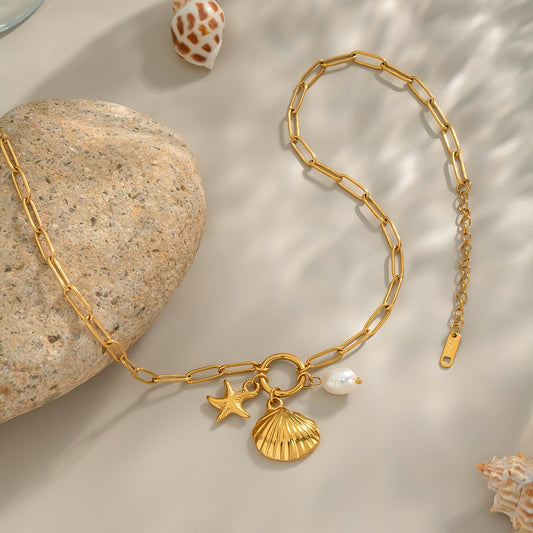 Bondi seashell pendants charm necklace