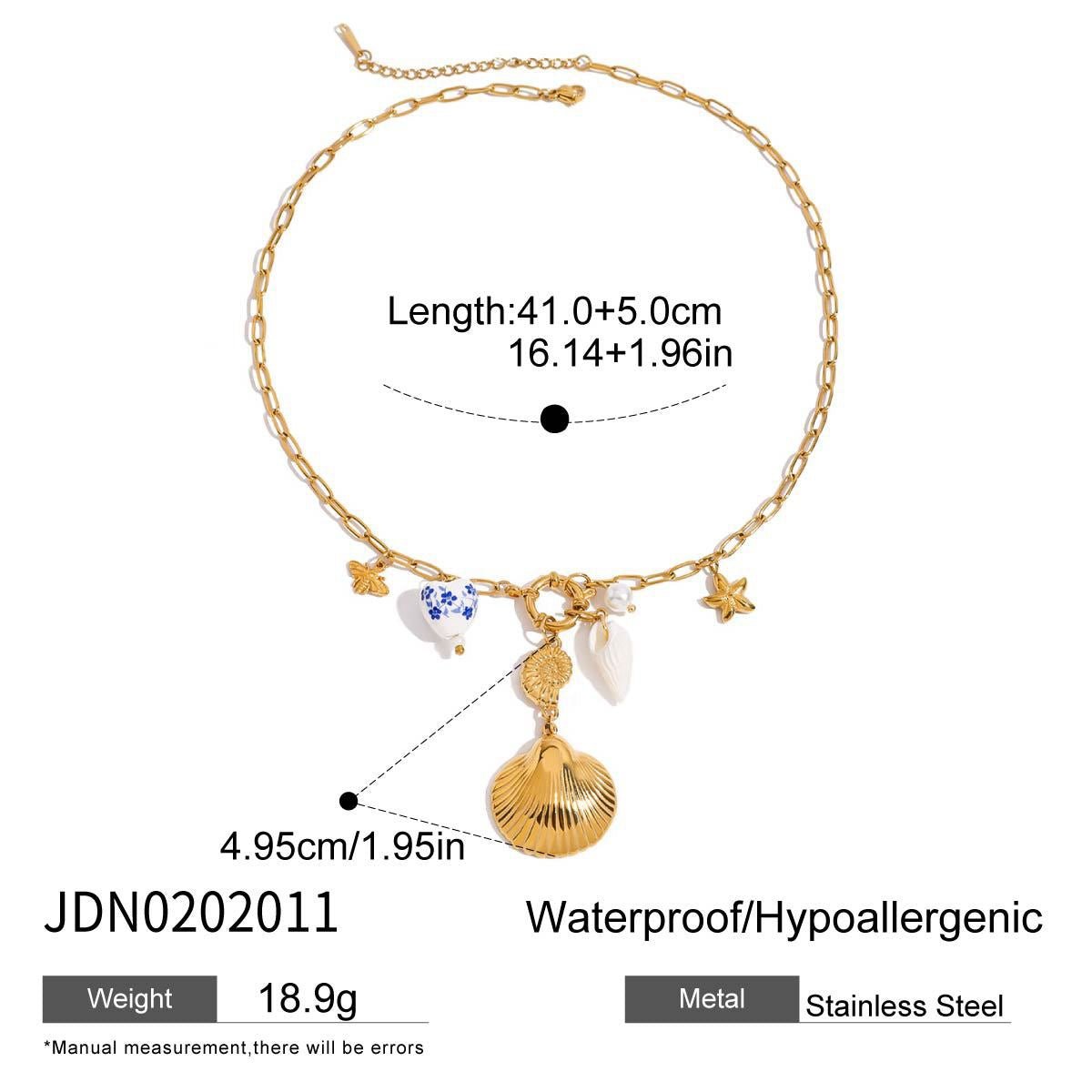 Blue ocean charms set