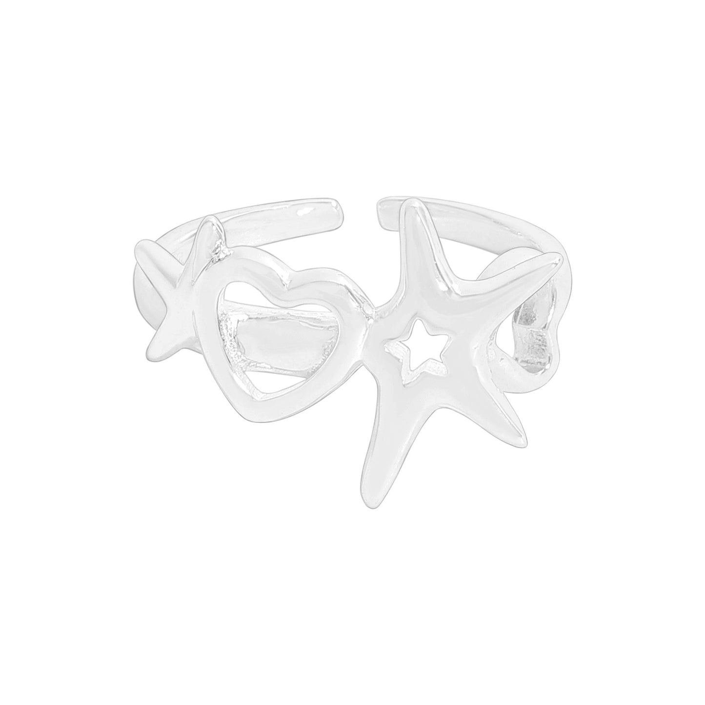 Sterling silver starfish rings