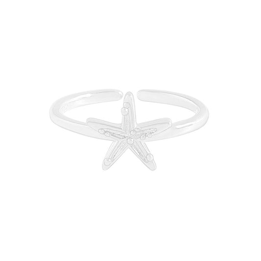 Sterling silver starfish ring