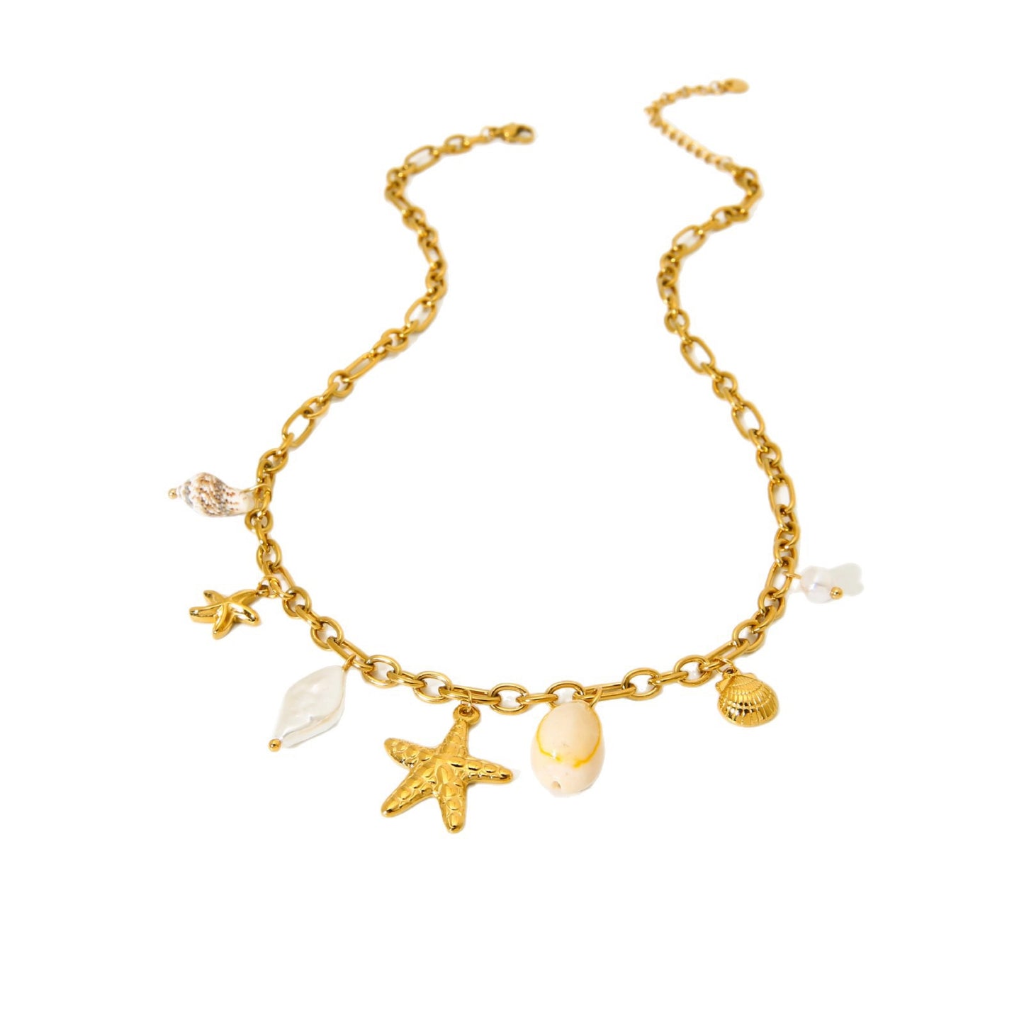 Starfish charm necklace