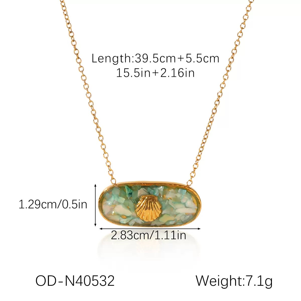 Mermaid starfish necklace