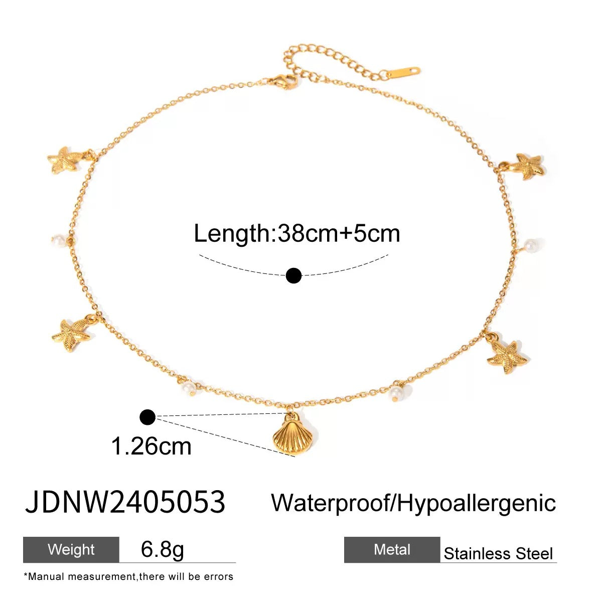 Dainty shell necklace