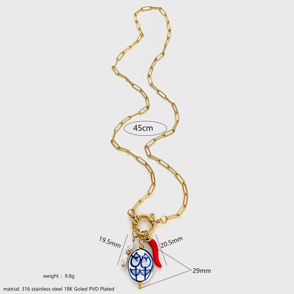 Charm chains necklace