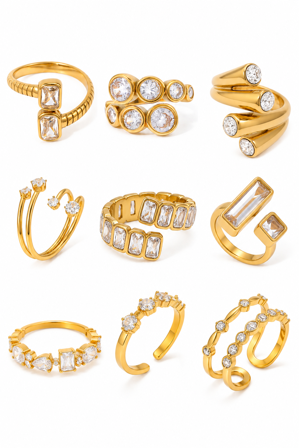 Dorren Double star rings