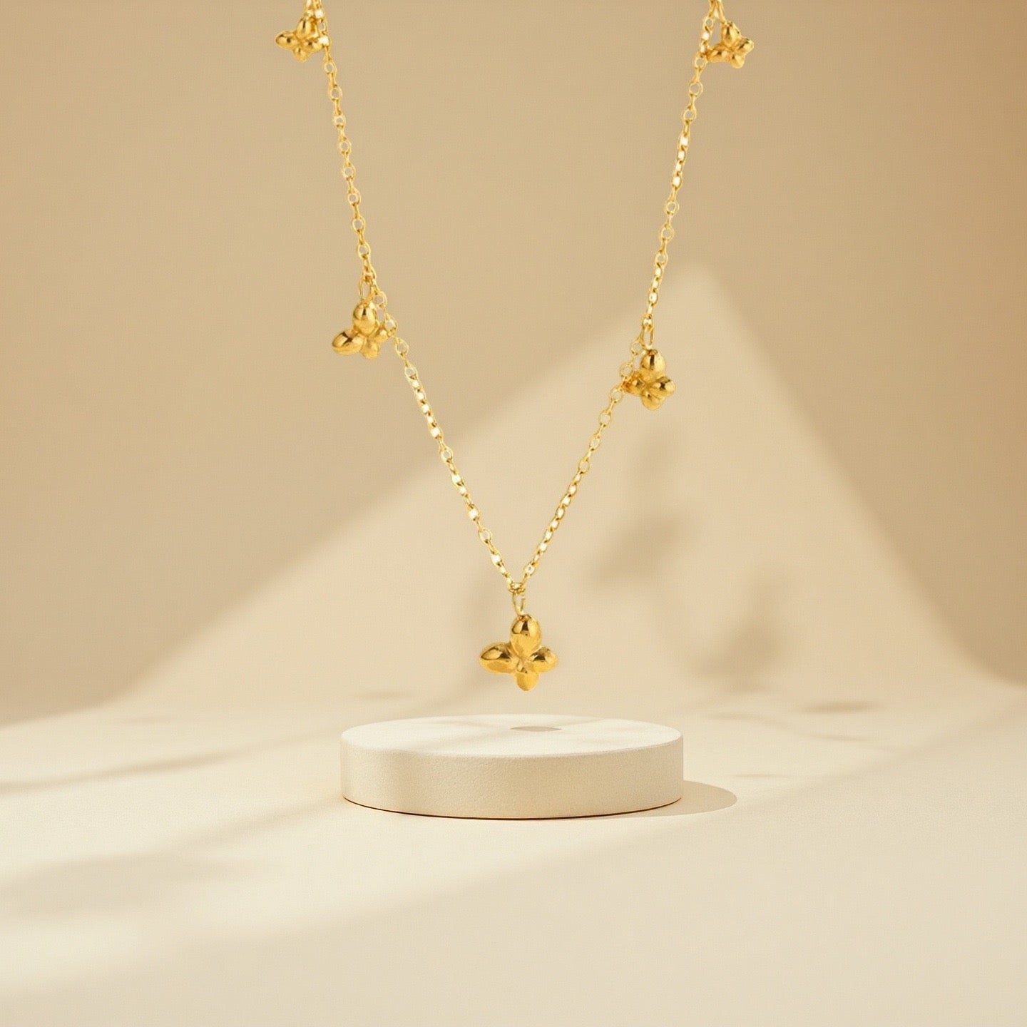 Dainty butterfly necklace