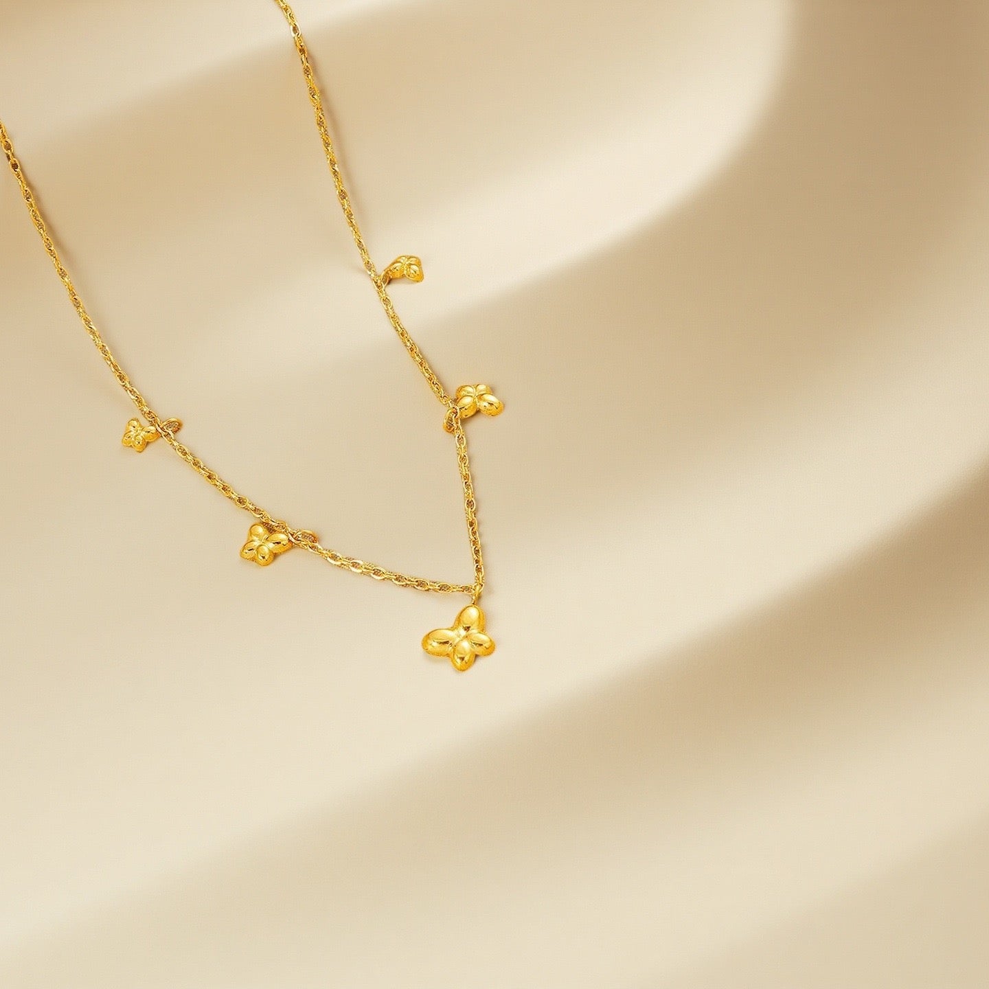 Dainty butterfly necklace