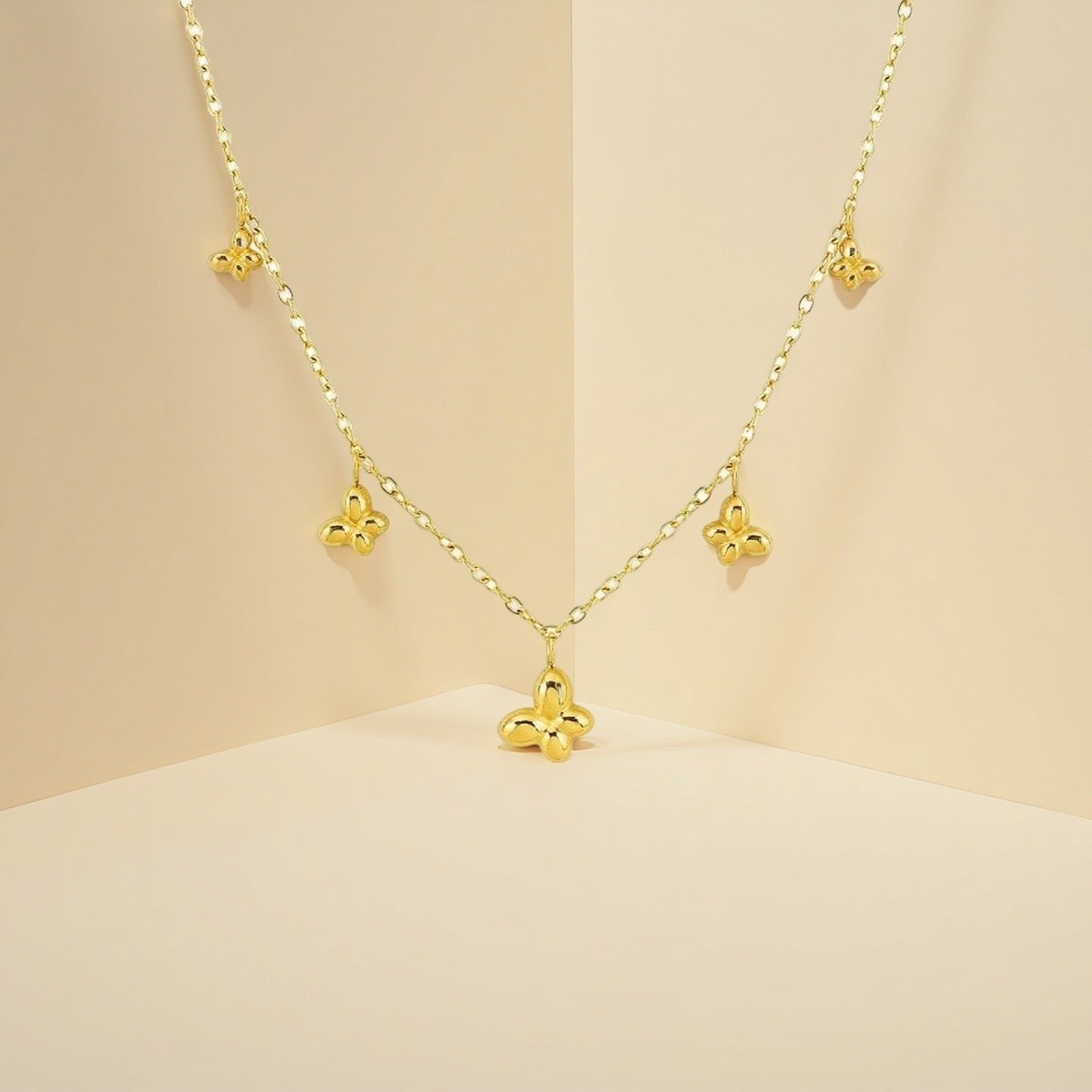 Dainty butterfly necklace