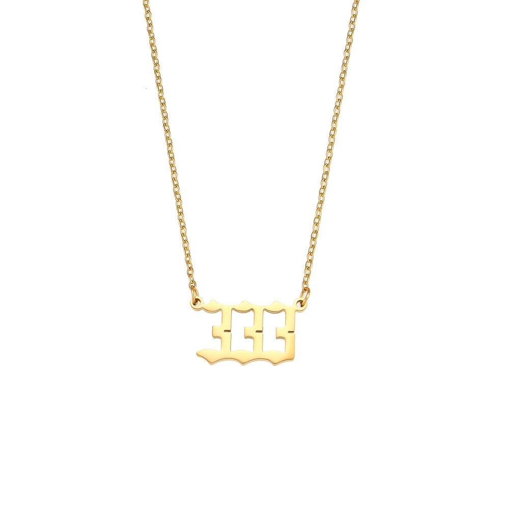 Angel's number necklace