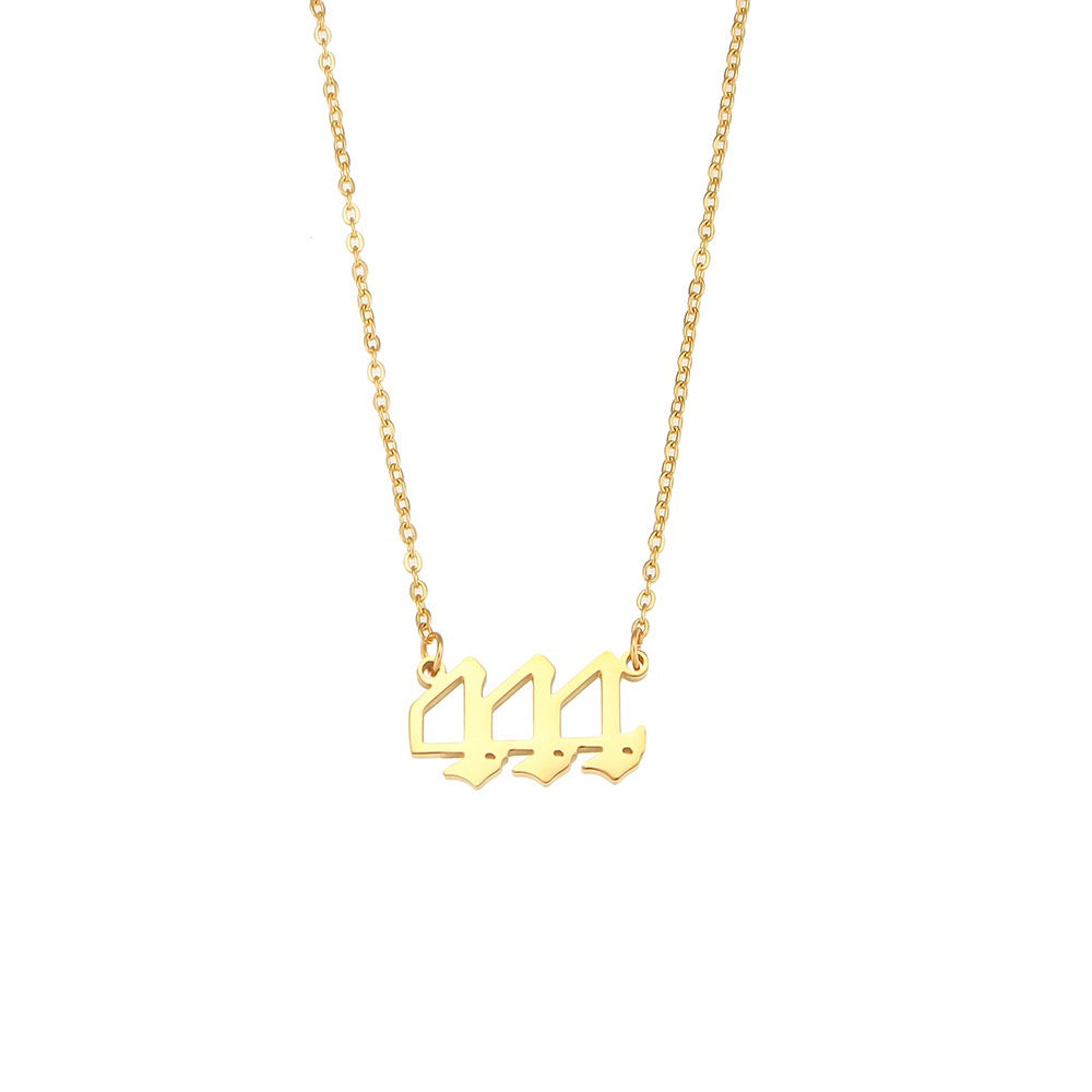 Angel's number necklace