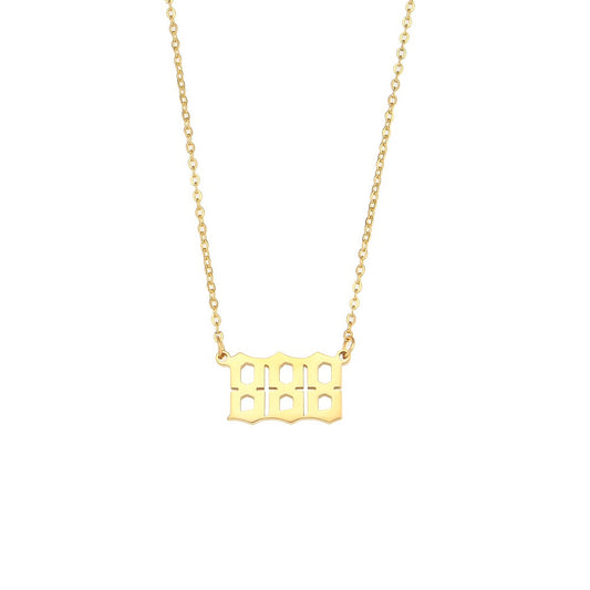 Angel's number necklace