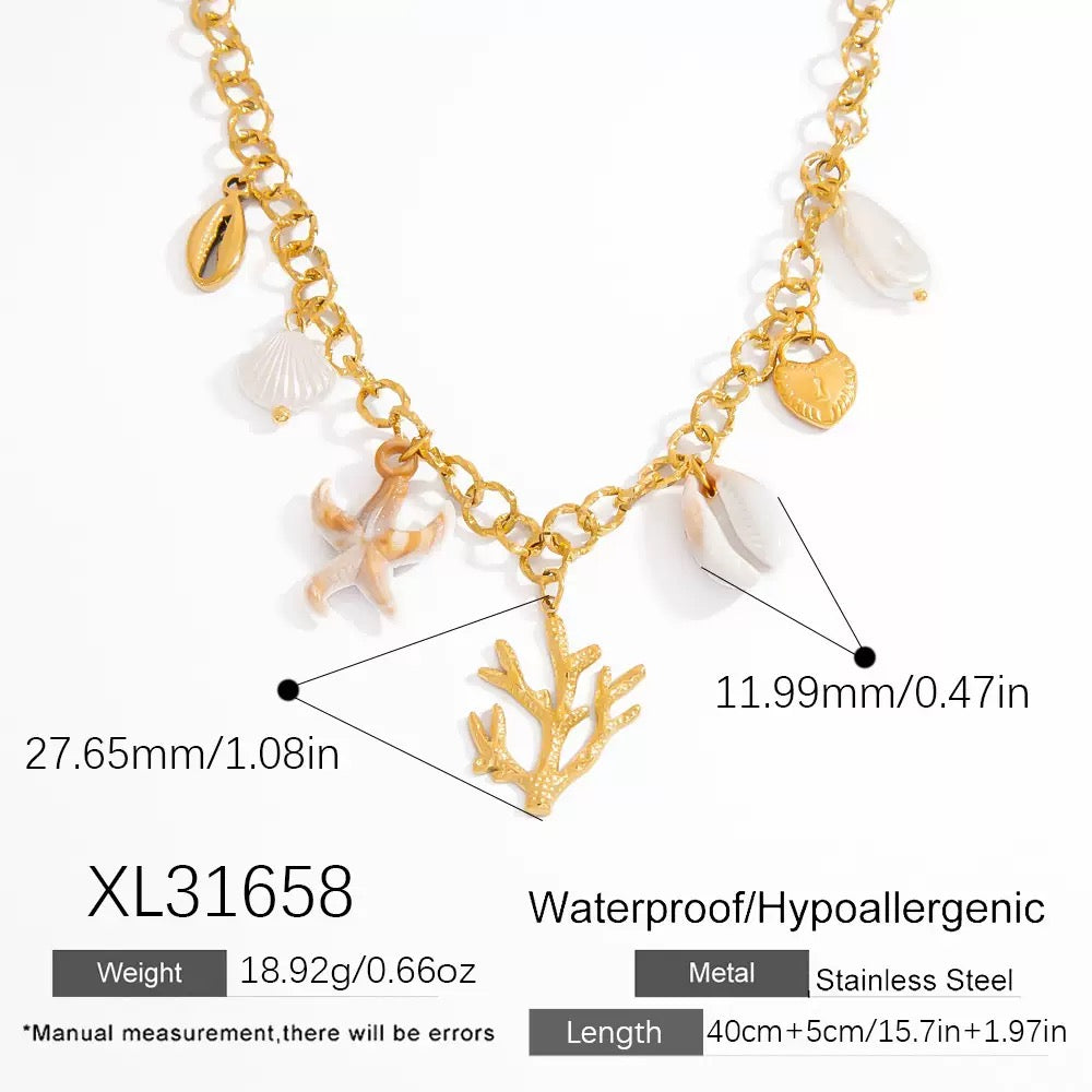Coral charm set