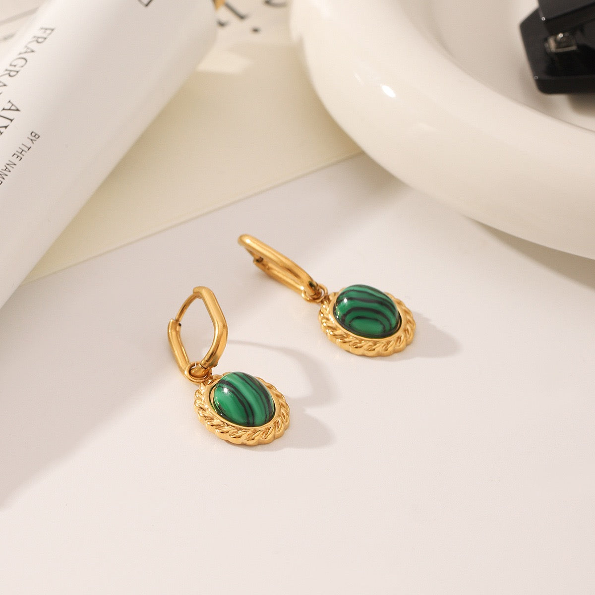 Malakite green hoops