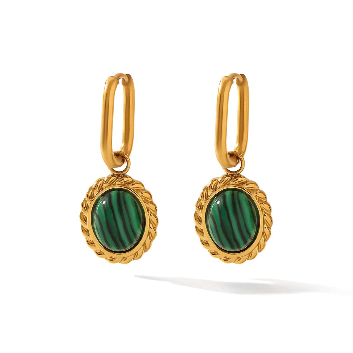 Malakite green hoops