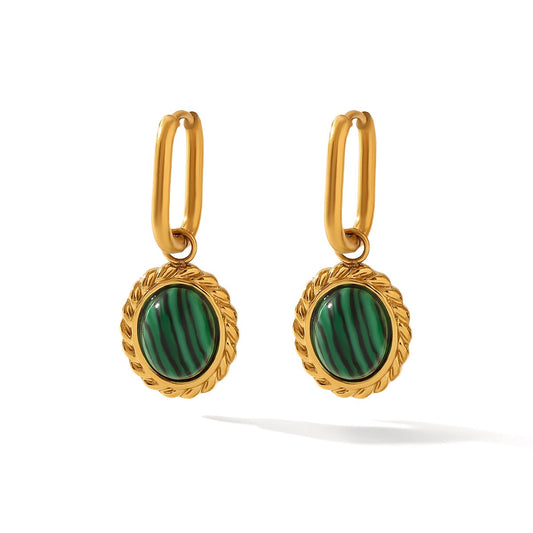 Malakite green hoops