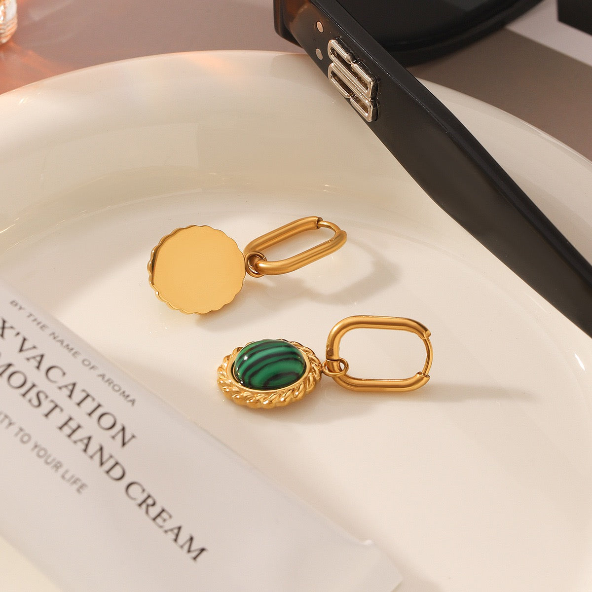 Malakite green hoops