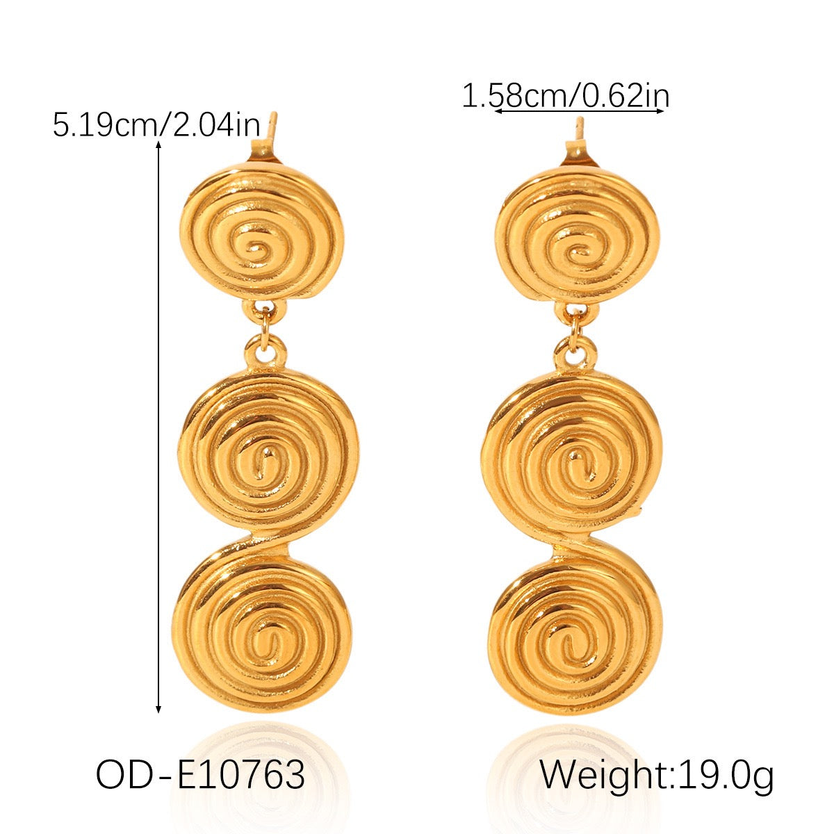 Rita Swirls earrings