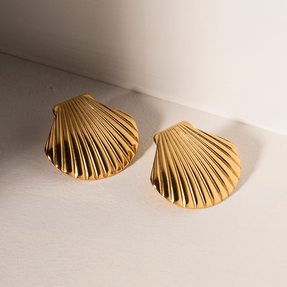Classic shell earrings