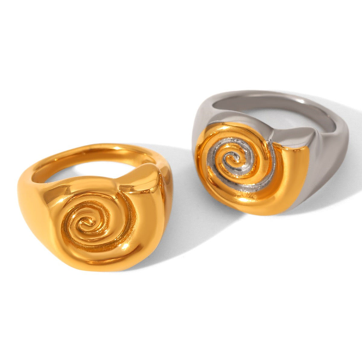 Big swirl snail rings