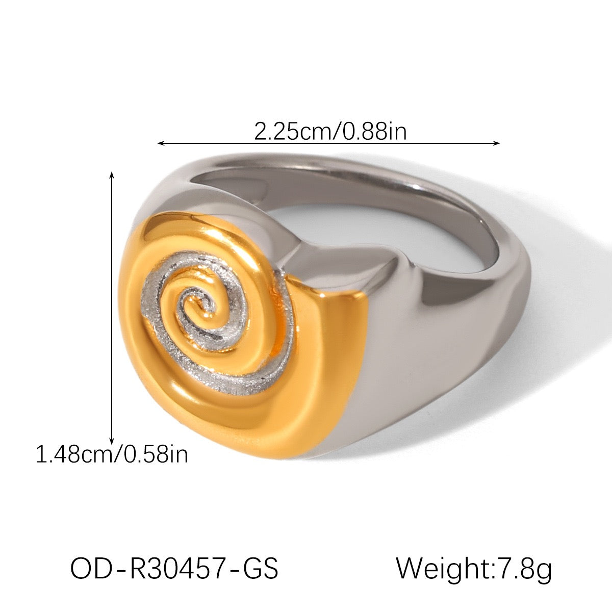 Big swirl snail rings