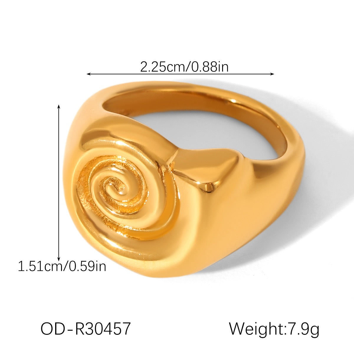 Big swirl snail rings